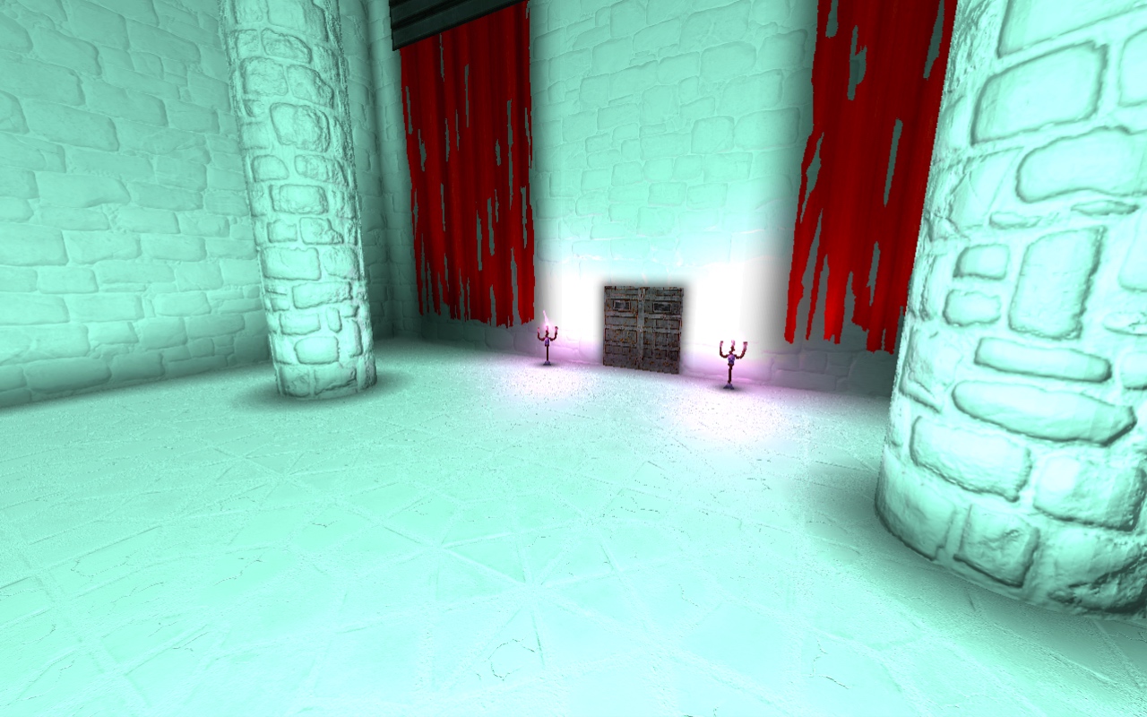 A screenshot of Impaler's faux ambient occlusion without textured walls